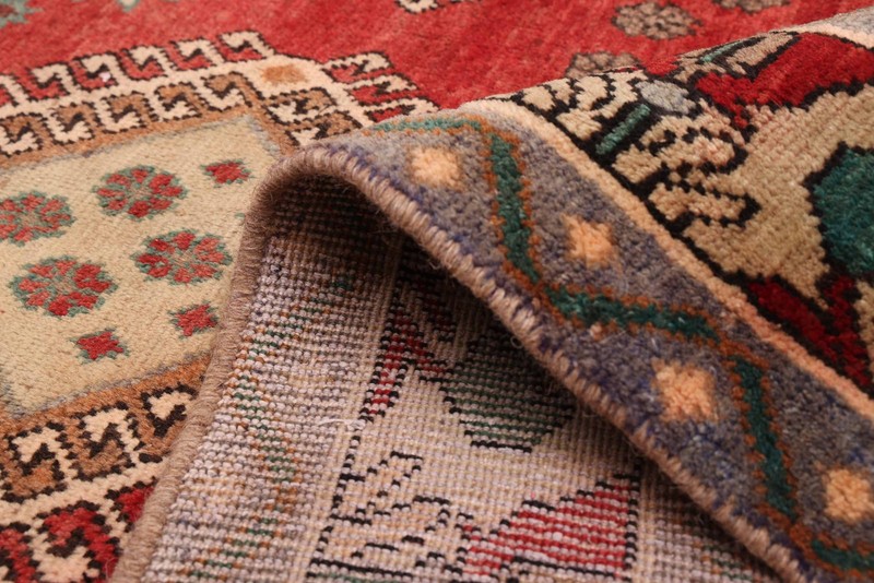 Vintage Hand-Knotted Area Rug 4'10" x 9'5" Traditional Oriental Wool Carpet gallery