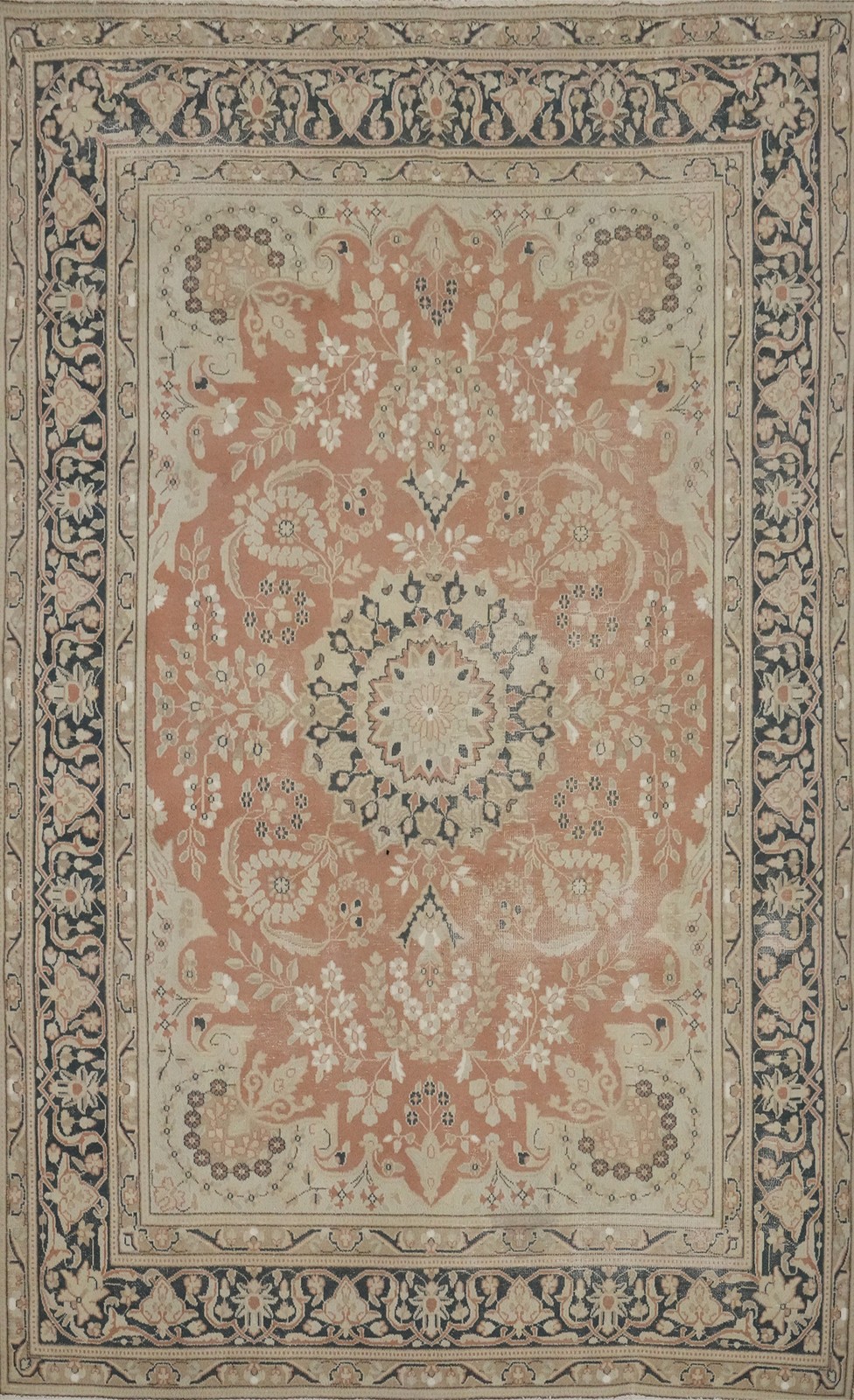 Vegetable Dye Muted Rust Wool Hand-knotted Living Room Area Rug 7x10 Carpet gallery