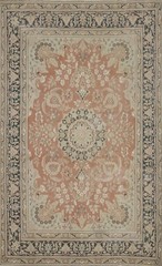 Vegetable Dye Muted Rust Wool Hand-knotted Living Room Area Rug 7×10 Carpet