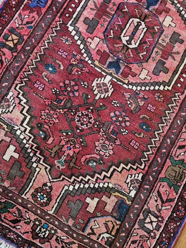3.6 X6.9 ANTIQUE SERAPI HERIZ VEG DYE QUALITY TURKISH VINTAGE Hand Knotted gallery