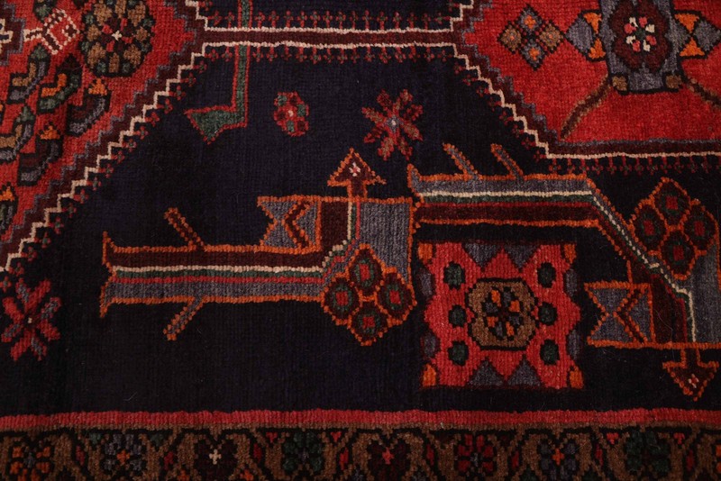 Vintage Hand-Knotted Area Rug 4'5" x 10'5" Traditional Wool Carpet gallery