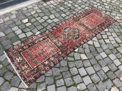 Turkish Vintage Rug Handmade Wool Rug Bohemian Runner Rug 1,9 x 6,9 ft