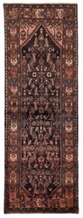 Vintage Hand-knotted Runner Rug 3’5″ x 9’4″ Traditional Oriental Wool Carpet