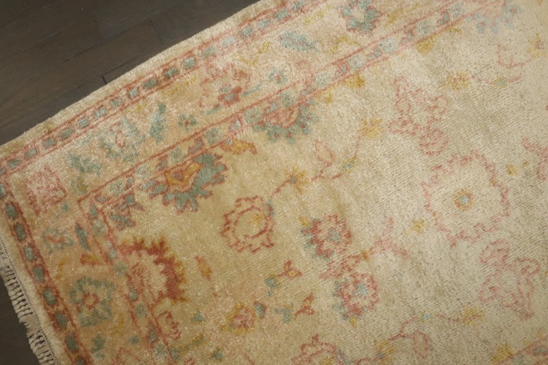 Modern Turkish Oushak Ushak Rug Size 3'x5' gallery