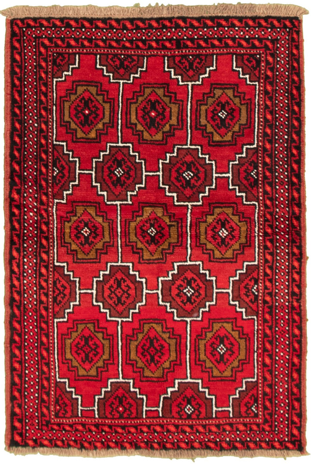 Vintage Traditional Hand-Knotted Area Rug 3'6" x 5'4" Oriental Wool Carpet gallery
