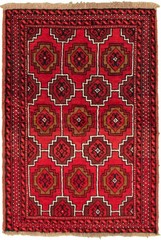 Vintage Traditional Hand-Knotted Area Rug 3’6″ x 5’4″ Oriental Wool Carpet