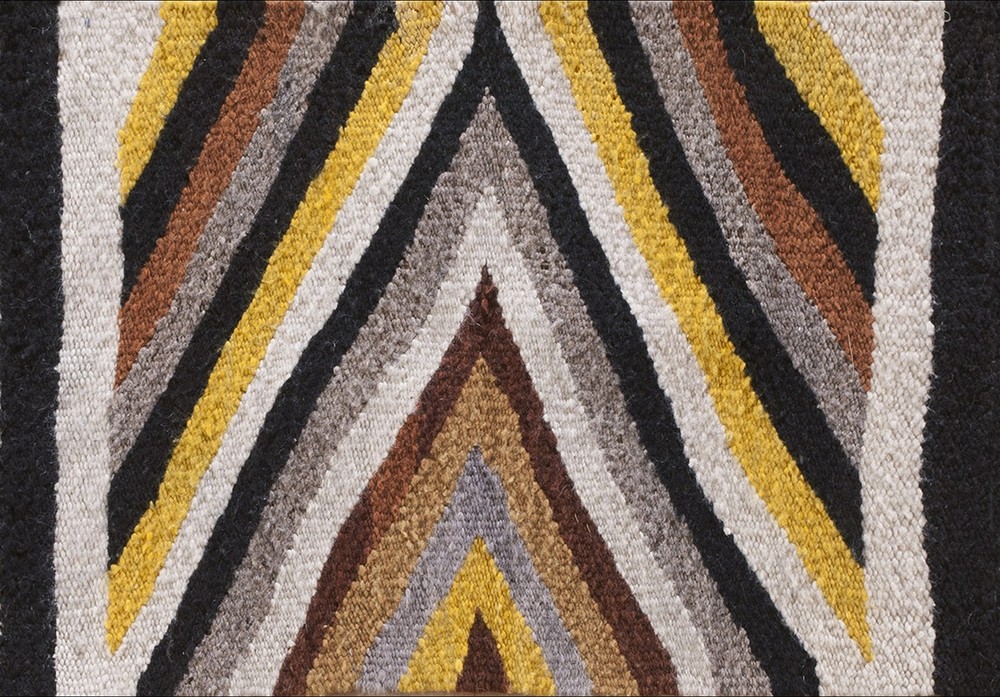 1'x2' Small Square Tribal Antique Geometric Native American Navajo Flatweave Rug