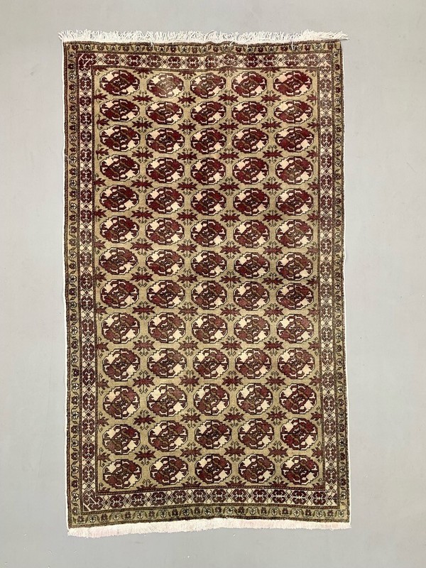 Vintage Turkish Rug 225x131 cm shabby carpet Central Anatolian Medium gallery