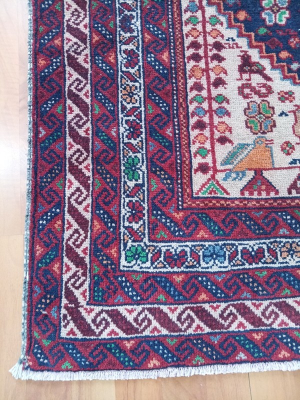 Antique Heriz Runner Rug Floral Oriental Rug Hand Knotted Persean G Old Rug gallery