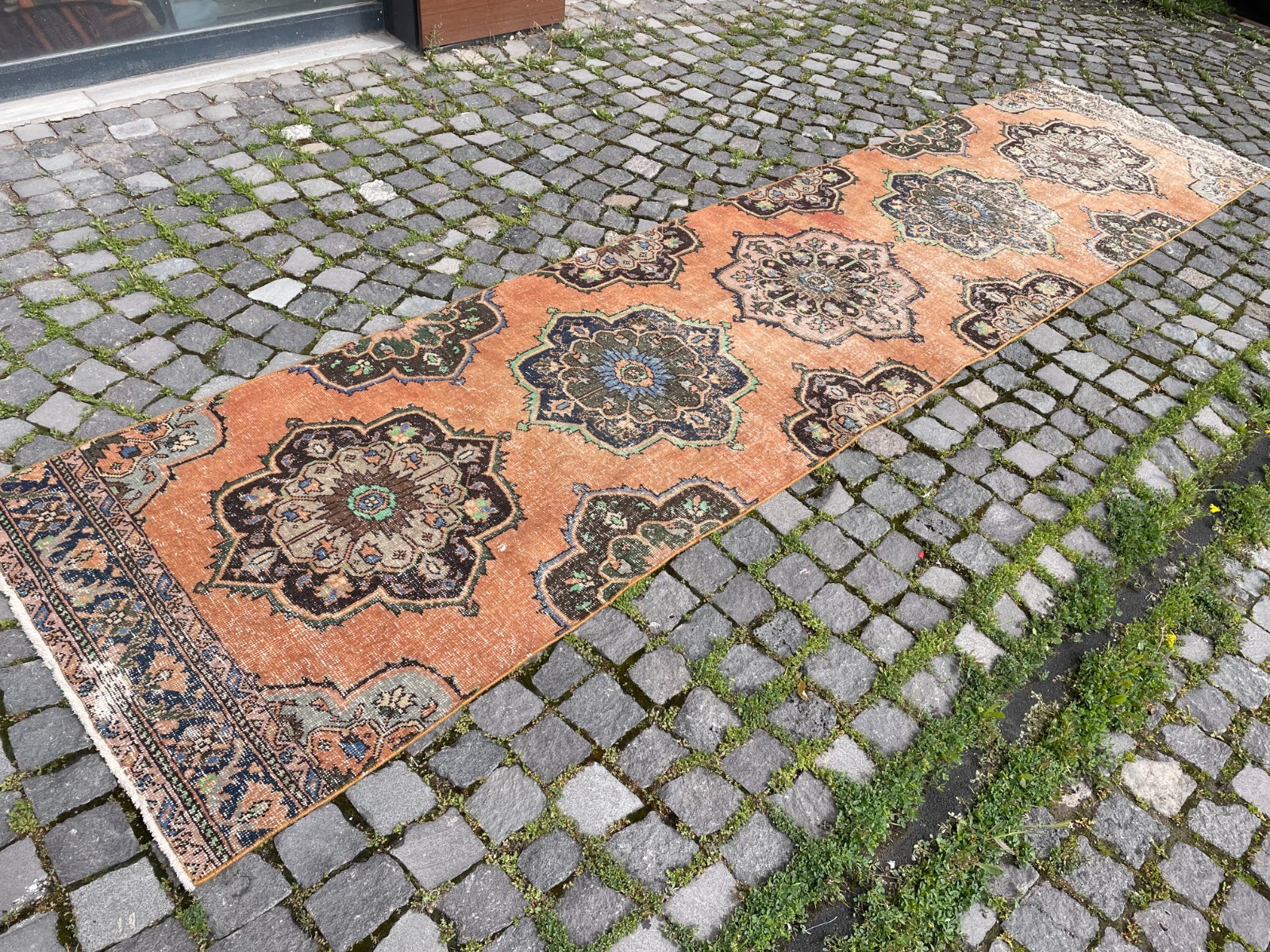 Handmade Wool Rug, Bohemian Runner Rug, Turkish Vintage Rug, 3,0 x 13, ft gallery
