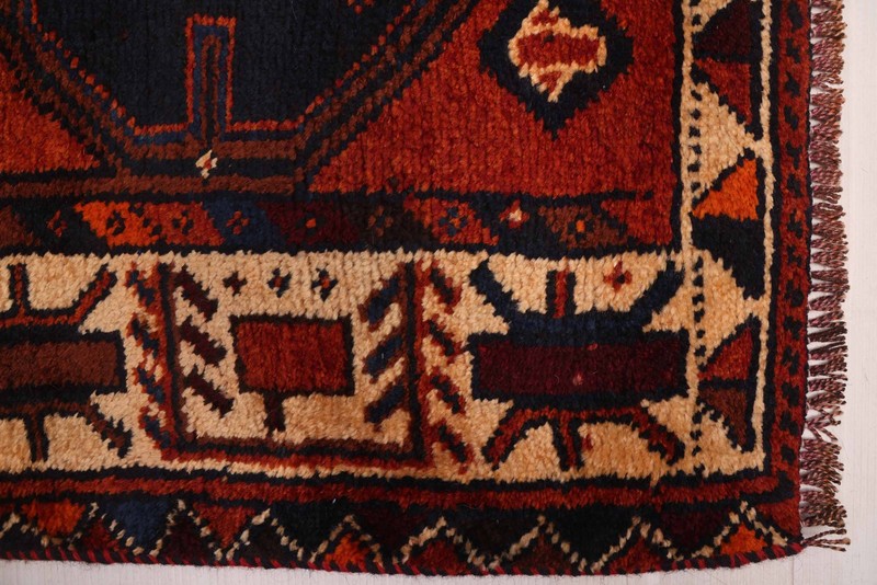 4'1" x 13'4" Vintage Hand-knotted Runner Rug Traditional Oriental Wool Carpet gallery