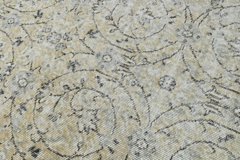 Oushak Turkish Vintage Rug 4x6 Kilim Rug Anatolian Handmade Boho Decor BEIGE gallery