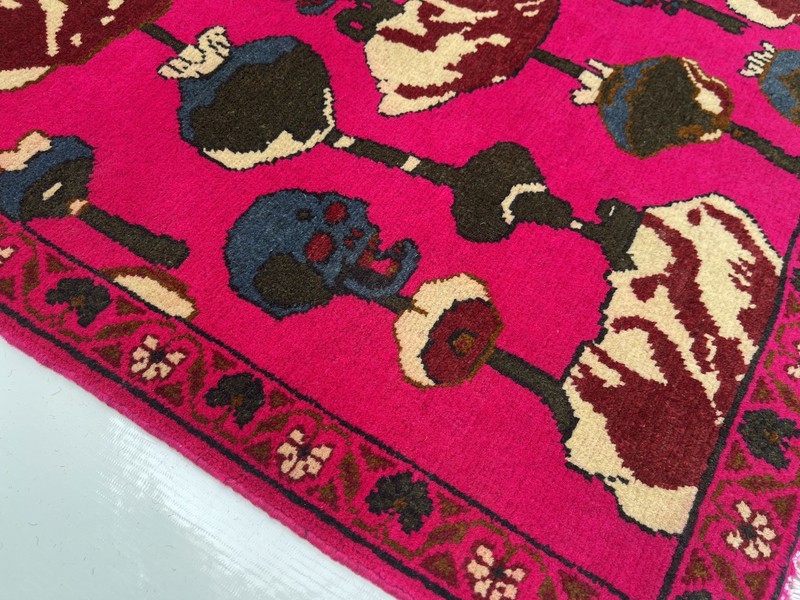 81x62 Cm Afghan War Rug War Rug Beautifully Made Wool Rug Handicrafts #498 gallery