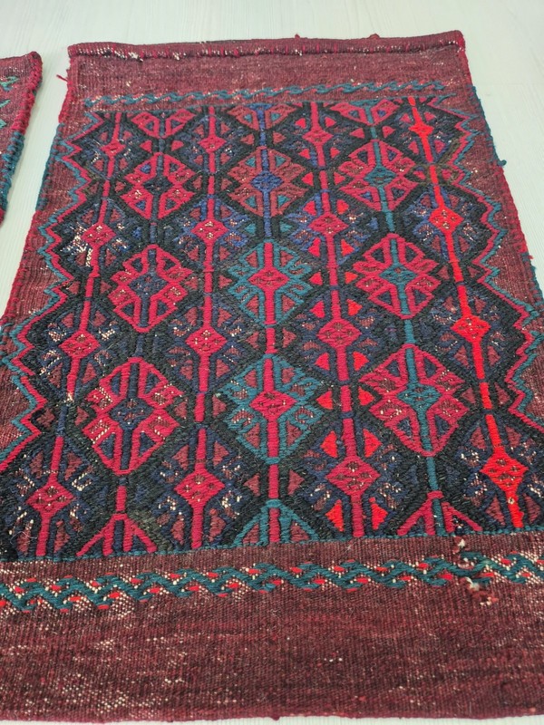 Antique Cicim Pillows, Anatolian Rug, Hand Woven Pillow Cover, Home Decor, Wool gallery