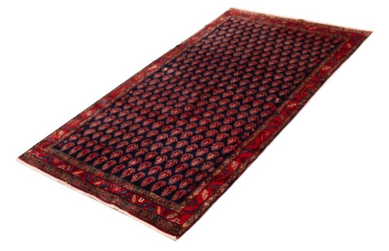 Vintage Traditional Hand-Knotted Area Rug 4'10" x 9'3" Oriental Wool Carpet gallery