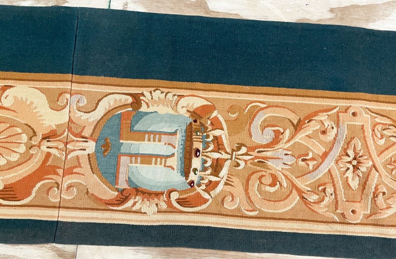 Antique Aubusson Door-Window Panel, 21" x 18" x 139" #17509 gallery