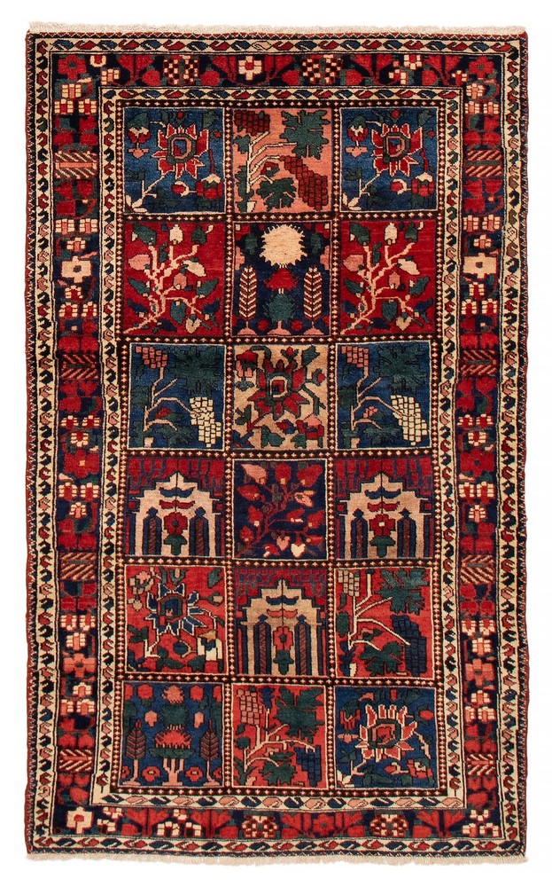 Traditional Vintage Hand-Knotted Area Rug 4'6" x 7'7" Oriental Wool Carpet