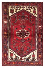 Vintage 4’3″ x 6’9″ Traditional Hand Knotted Vegetable Dye Wool Area Rug