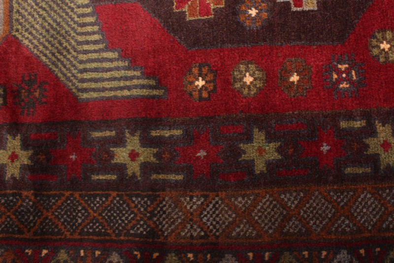 Vintage Hand-Knotted Area Rug 3'7" x 6'4" Traditional Oriental Wool Carpet gallery