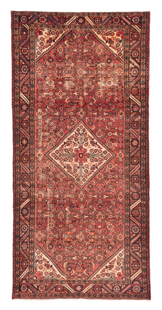 Vintage Traditional Hand-Knotted Area Rug 5'4" x 11'4" Oriental Wool Carpet