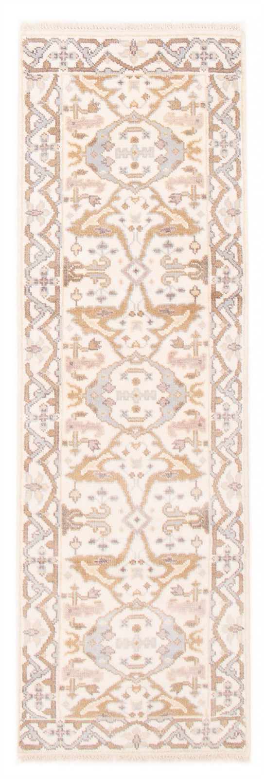 2'7" x 7'10" Vintage Hand-knotted Runner Rug Traditional Oriental Wool Carpet gallery