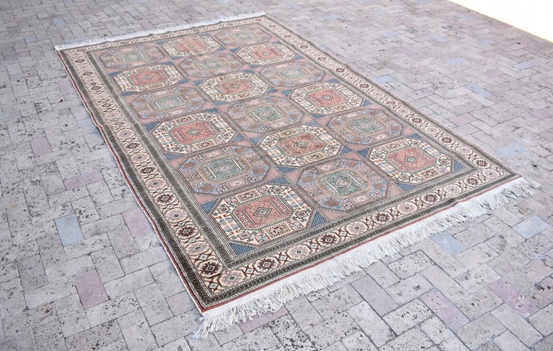 Turkish Rug 77''x115'' Bunyan Carpet Vintage 196x294cm Oriental Decor Rug 6x9 gallery