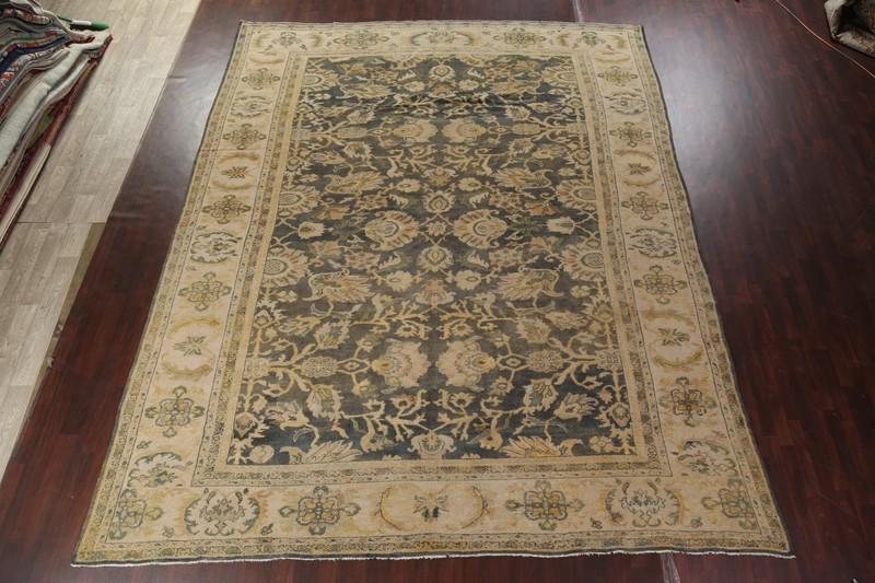 Antique Pre-1900 Vegetable Dye Sultanabad Handmade Palace Size Area Rug 12'x16' gallery