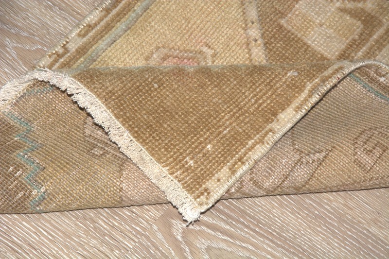 Beige Modern Decor Turkish Vintage Small Rug, 1'5x3'2 ft, Modern Geometrical gallery