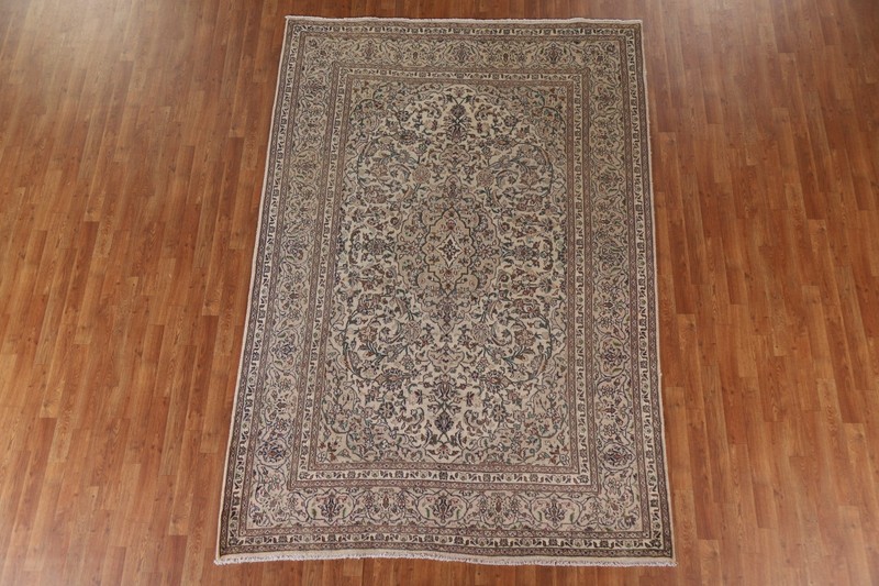 Traditional Handmade Living Room Area Rug 6x9 Floral Vintage Wool Home Decor Rug gallery