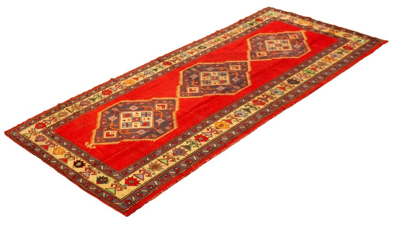 Vintage Hand-knotted Runner Rug 4'10" x 11'3" Traditional Oriental Wool Carpet gallery