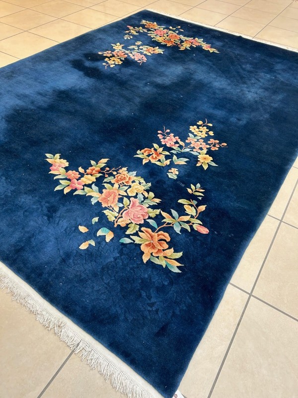 Antique Art Deco Chinese Carpet , 9'9" x 13'6" gallery