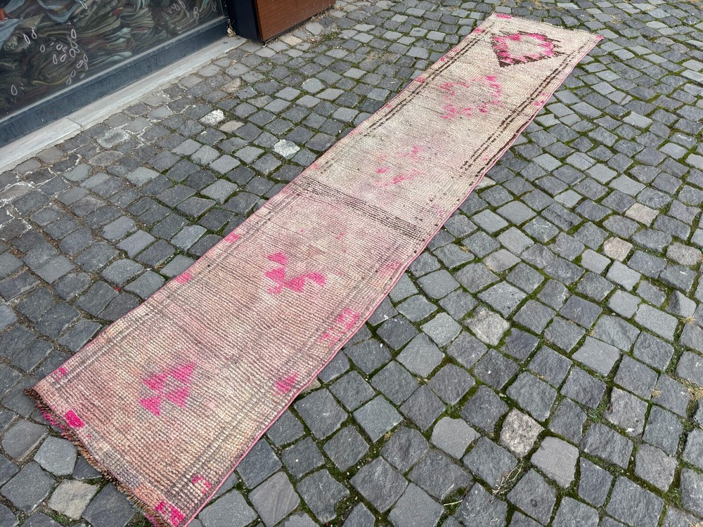 Wool rug, Bohemian rugs, Runner rug, Handmade rug, Turkish rug | 2,0 x 10,3 ft