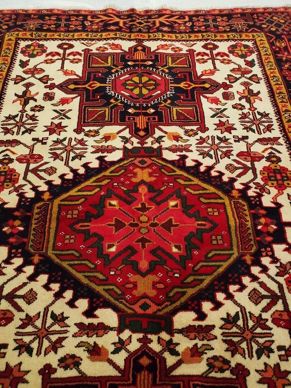Beautiful Karajeh Red Runner with Multi-Medallion - 5'0" x 7'1" gallery