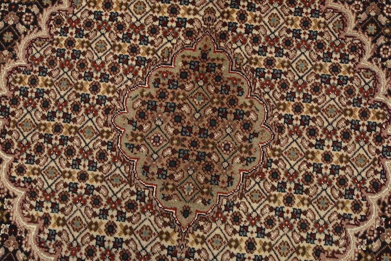 Tabrizi Mahi Rug 6’6” x 9’8” Blue Wool Vintage Traditional Hand-Knotted Carpet gallery