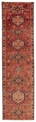 Vintage Hand-knotted Runner Rug 2’4″ x 8’8″ Traditional Oriental Wool Carpet