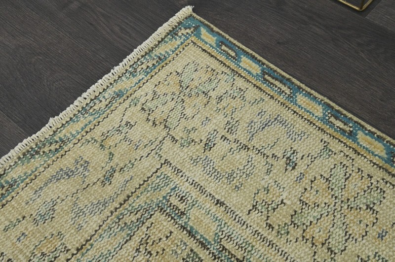 Oushak Turkish Vintage Rug 6x10 Kilim Rug Anatolian Handmade Boho Decor YELLOW gallery