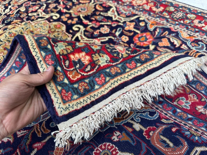 COLLECTORS' ITEM Stunning Super Fine Quality Vintage Keshani Oriental Floral Rug gallery