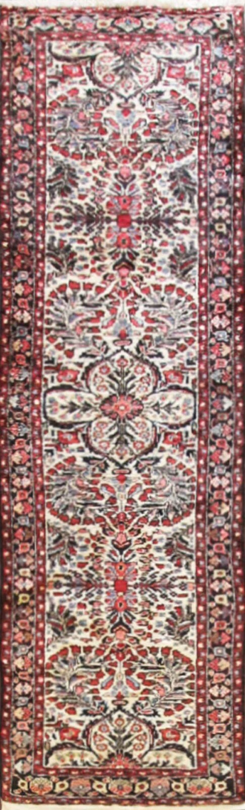 Antique Lilihan / Sarouk Runner 2'8" x 98"',c-1940 #17311 gallery
