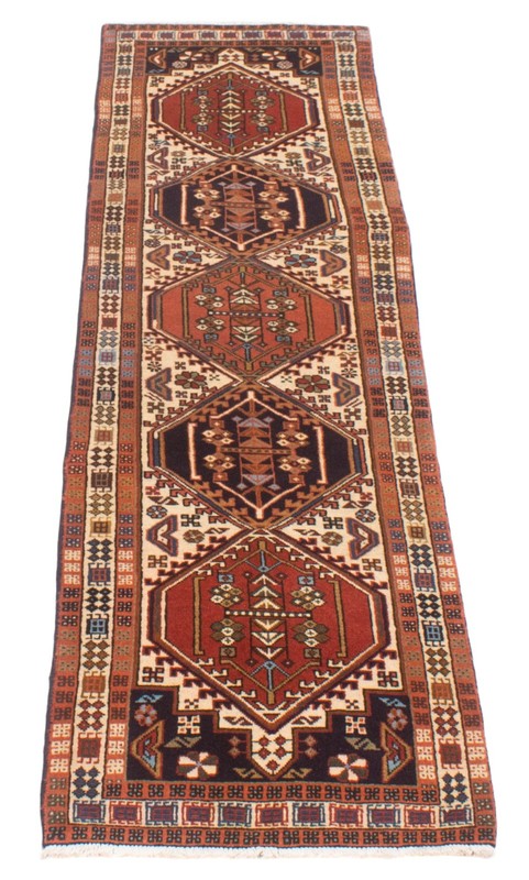 Vintage Hand-knotted Runner Rug 2'1" x 9'2" Traditional Oriental Wool Carpet gallery