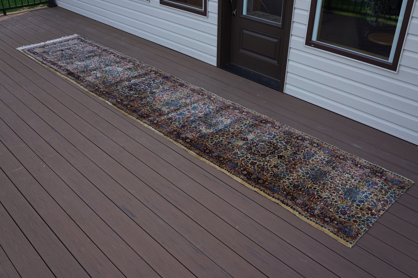 Vintage 1940s Persian Hand Knotted Wool Stair Runner Carpet gallery
