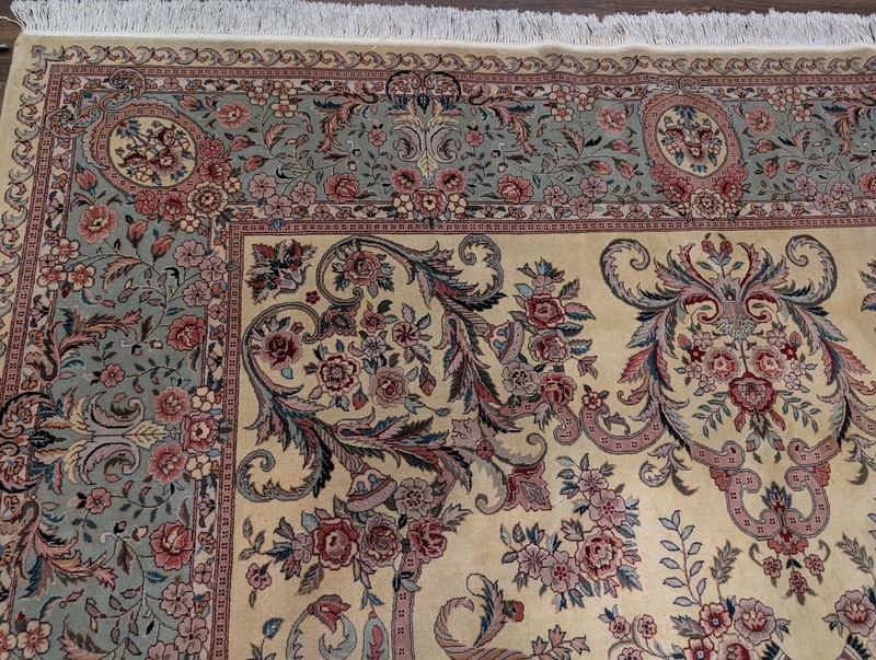 Pak Per'sian Rug 10x14, Fine 170 KPSI, Floral Medallion, Elegant, Handmade gallery