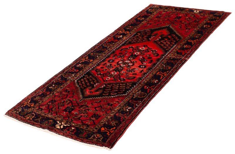 Vintage Traditional Hand-Knotted Area Rug 4'4" x 9'10" Oriental Wool Carpet gallery