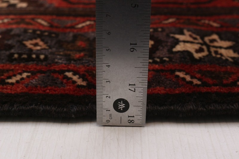 3'5" x 9'11" Vintage Hand-knotted Runner Rug Traditional Oriental Wool Carpet gallery