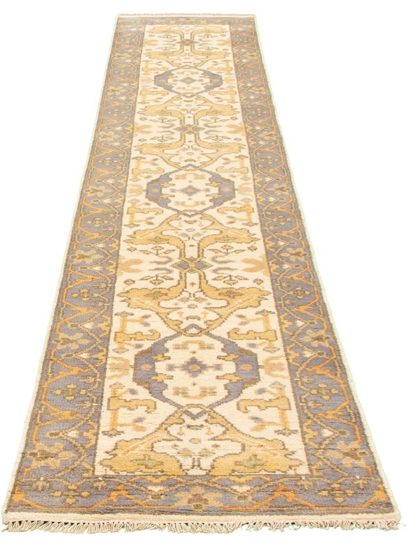 Vintage Hand-knotted Runner Rug 2'7" x 11'9" Traditional Oriental Wool Carpet gallery
