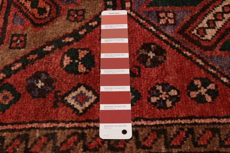 3'8" x 9'10" Vintage Hand-knotted Runner Rug Traditional Oriental Wool Carpet gallery