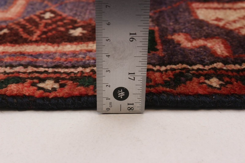 3'8" x 9'10" Vintage Hand-knotted Runner Rug Traditional Oriental Wool Carpet gallery