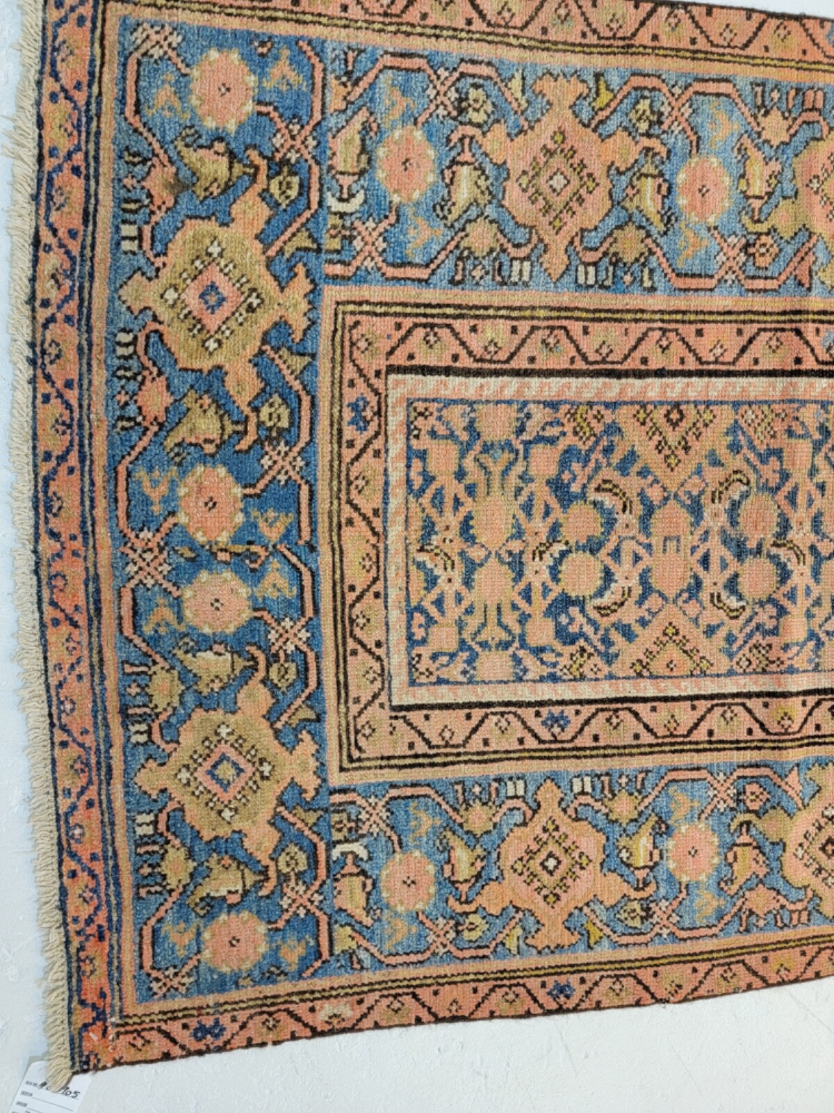 Antique Oriental Hand-Knotted Wool Runner Collectible Malayer 3'2" x 11'4" gallery