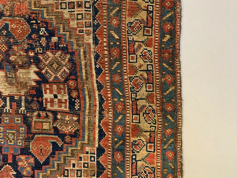 Antique Tribal Qashqai Rug 275x157 cm, medium, oriental Carpet truly Shabby Chic gallery