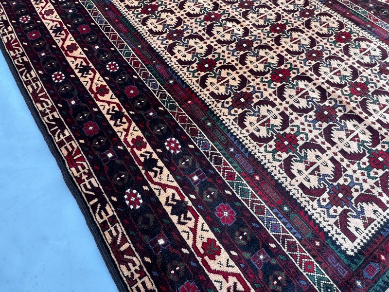 Vintage Natural Vegetable Dye Gorgeous Afghan Adreskan Nomadic Tribal Carpet gallery
