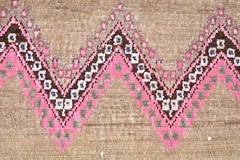 Rare Pink Color Rug 30” x 19” Anatolian Kilim Hand-Knotted Small Doormat Rug
